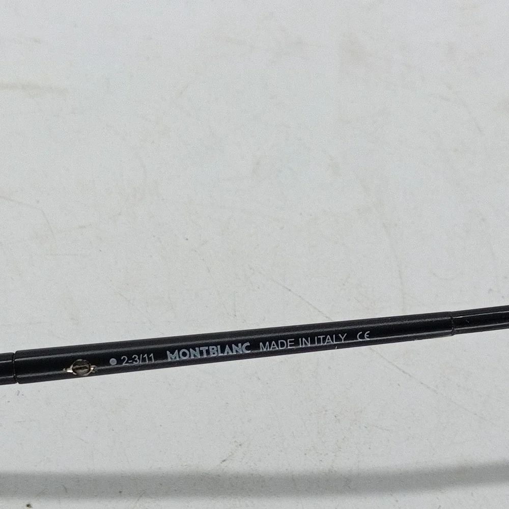 Montblanc MB242 002 Black Rectangle 53-18-140 Metal Sunglasses Frames Only 62